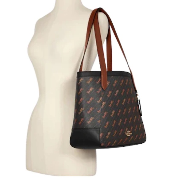 Coach HORSE AND CARRIAGE TOTE WITH HORSE AND CARRIAGE DOT PRINT - Picture 12 of 12